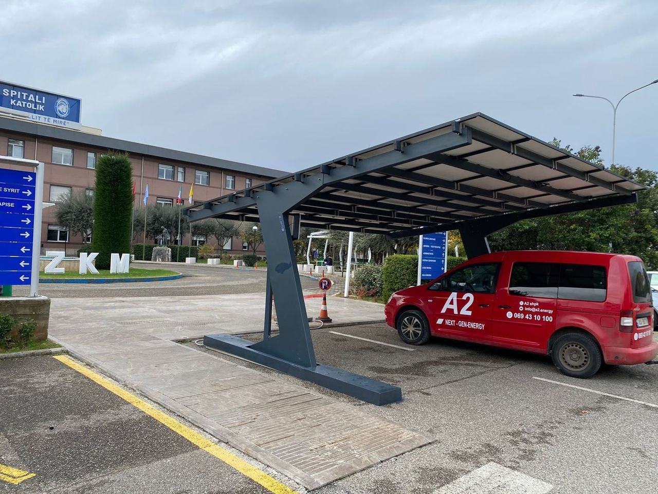 Solar Carport & PV Pergola — Albania